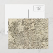 Postale Carte de l'Europe 3 (Devant / Derrière)