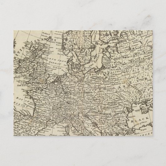 Postale Carte de l'Europe 3 (Devant)