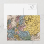 Postale Carte de l'Europe 4 (Devant / Derrière)