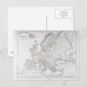 Postale Carte de l'Europe 5 (Devant / Derrière)