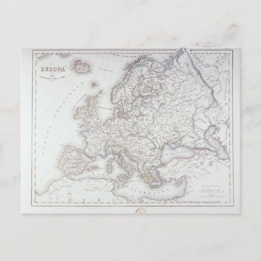 Postale Carte de l'Europe 5 (Devant)