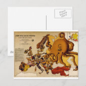 Postale Carte de l'Europe - John Bull et ses amis (1900) (Devant / Derrière)