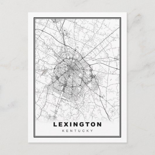 Postale Carte de Lexington (Devant)