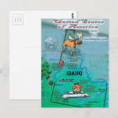 Postale Carte de l'Idaho États-Unis (Devant / Derrière)