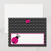 Postale Carte de lieu écrite Black Spring Heure Lady Bug (Devant / Derrière)