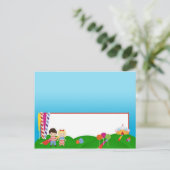 Postale Carte de lieu écrite Candy Land Crème glacée Lolli (Debout devant)