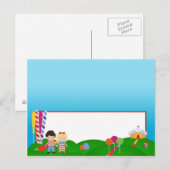 Postale Carte de lieu écrite Candy Land Crème glacée Lolli (Devant / Derrière)