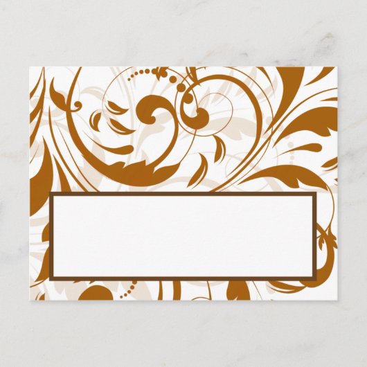 Postale Carte de lieu écrite Damask Automne (Devant)