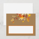 Postale Carte de lieu écrite Feuilles de succursale d'auto (Devant / Derrière)