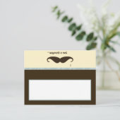 Postale Carte de lieu écrite I Mustache You a Question fun (Debout devant)