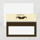 Postale Carte de lieu écrite I Mustache You a Question fun (Devant / Derrière)