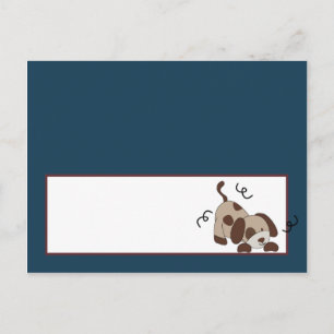 Postale Carte de lieu écrite Lil League Chien de Chien de