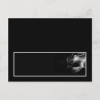 Carte de lieu écrite Mis XV Argent Noir