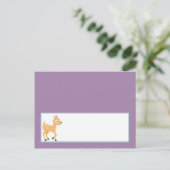 Postale Carte de lieu écrivable Fourrure Animaux de bois (Debout devant)
