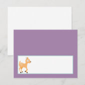 Postale Carte de lieu écrivable Fourrure Animaux de bois (Devant / Derrière)