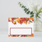 Postale Carte de lieu inscriptible Feuilles du feuillage d (Debout devant)