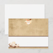 Postale Carte de lieu inscriptible Fleurs orientales (Devant / Derrière)