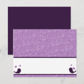 Postale Carte de lieu inscriptible Oiseau coudre pourpre C (Devant / Derrière)