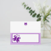 Postale Carte de lieu inscriptible Purple Spring Time Butt (Debout devant)