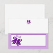 Postale Carte de lieu inscriptible Purple Spring Time Butt (Devant / Derrière)