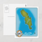 Postale Carte de l'île de Bute (Devant / Derrière)