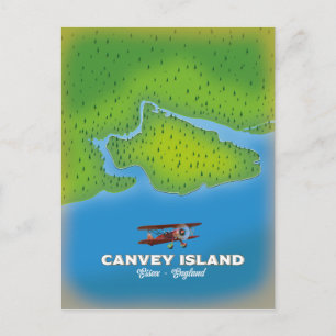 Postale Carte de l'île de Canvey, Essex Angleterre