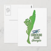 Postale Carte de l'île de Cumberland (Devant / Derrière)