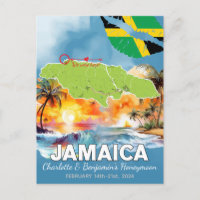 Carte de l'île de Jamaïque pour des vacances de lu
