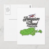 Postale Carte de l'île de Kangaroo Australie (Devant / Derrière)