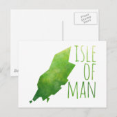 Postale Carte De L'Île De Man (Devant / Derrière)