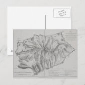 Postale Carte de l'île de Sainte-Hélène (Devant / Derrière)