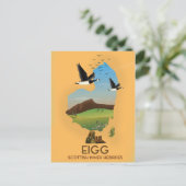 Postale Carte de l'île d'Eigg dans les Hébrides intérieure (Debout devant)