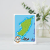Postale Carte de l'île d'Iona (Debout devant)