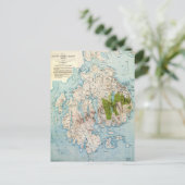 Postale Carte de l'île du Mont-Désert, Maine (1917) (Debout devant)