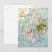 Postale Carte de l'île du Mont-Désert, Maine (1917) (Devant / Derrière)