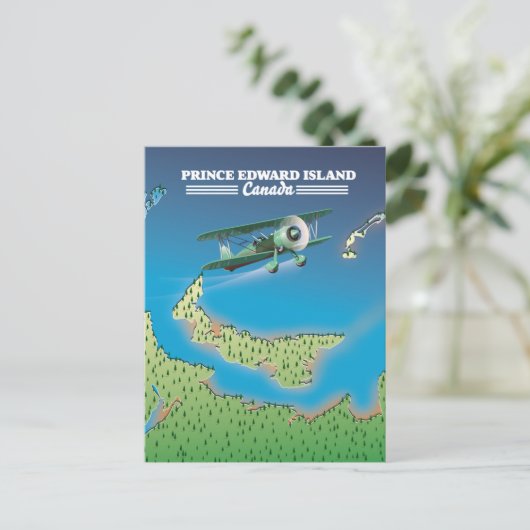 Postale Carte de l'Île-du-Prince-Édouard, Canada. (Debout devant)