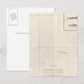 Postale Carte de l'île Necker (Devant / Derrière)