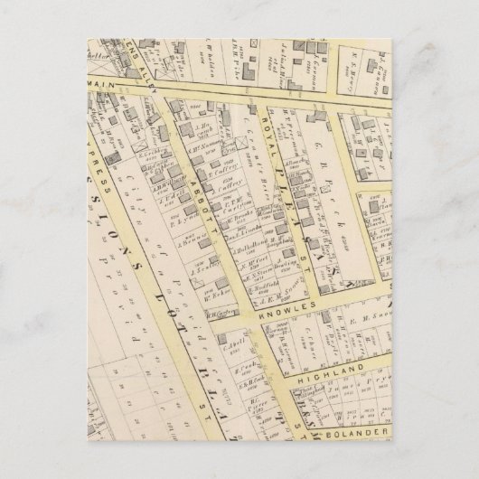 Postale Carte de l'île Providence Rhode 2 (Devant)
