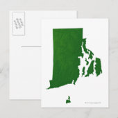 Postale Carte de l'île Rhode 2 (Devant / Derrière)