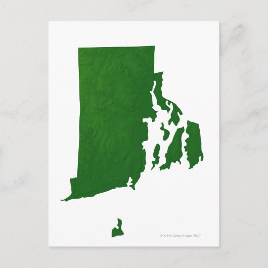 Postale Carte de l'île Rhode 2 (Devant)