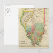 Postale Carte De L'Illinois (Devant / Derrière)