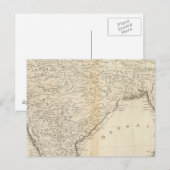 Postale Carte de l'Inde (Devant / Derrière)