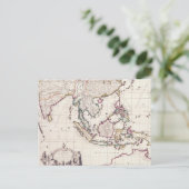 Postale Carte de l'Inde et des Indes est (Debout devant)