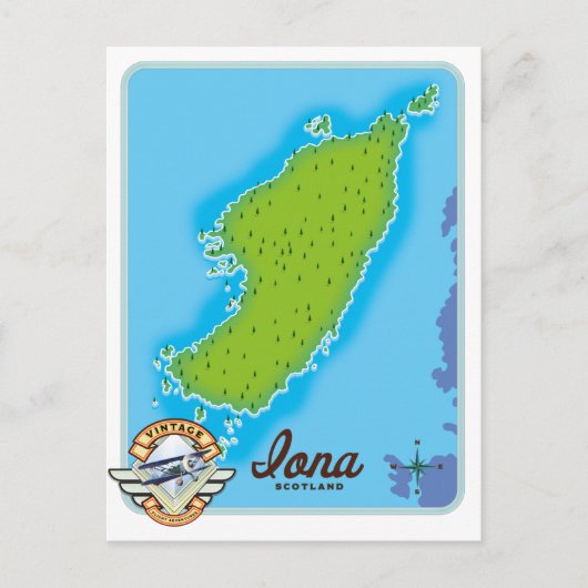Postale Carte de l'Iona Écosse (Devant)