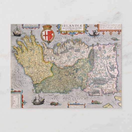 Postale Carte de l'Irlande (Devant)