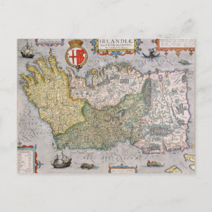 Postale Carte de l'Irlande