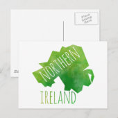 Postale Carte de l'Irlande du Nord (Devant / Derrière)