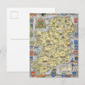 Postale Carte de l'Irlande historique (Devant / Derrière)