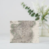 Postale Carte de l'Irlande par Stieler (Debout devant)