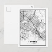 Postale Carte de l'Irvine (Devant / Derrière)
